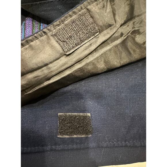 Blue Handmade Cotton bag with Peace Symbol - Picture 4 of 8